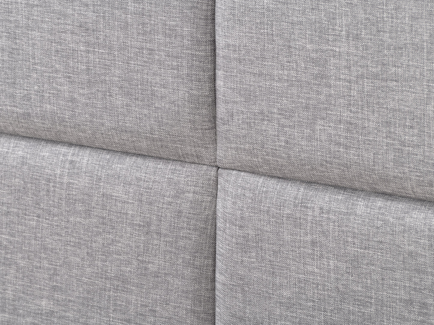 Light Grey Tufted Upholstered Bed, King