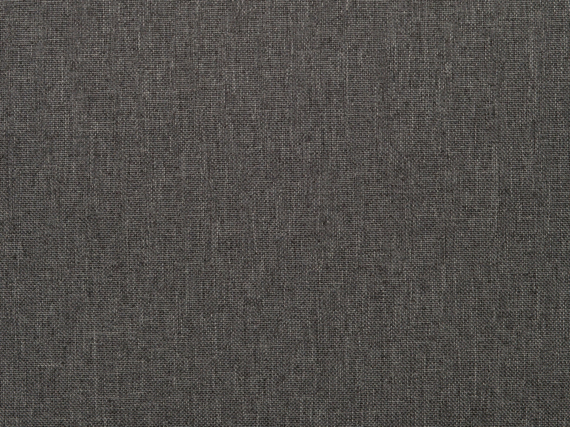 Charcoal brown fabric bar height stool with cushioned seat, wooden legs, and footrest. Ideal for kitchen islands or home bars, blending modern design with comfort and durability.