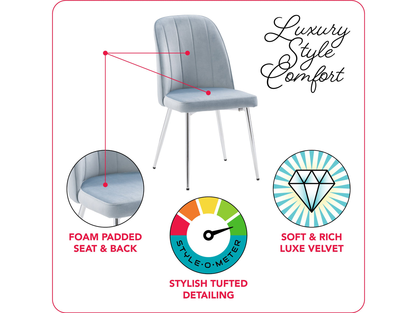 Blue velvet dining room chairs, set of 2, with tufted backs, wooden legs, and a sleek modern design. Ideal for contemporary dining spaces, offering comfort and style with a luxurious texture.