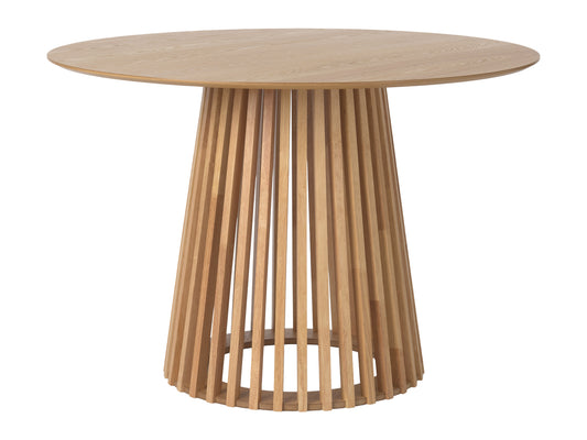 Elowen Round Pedestal Dining Table, Light Wood