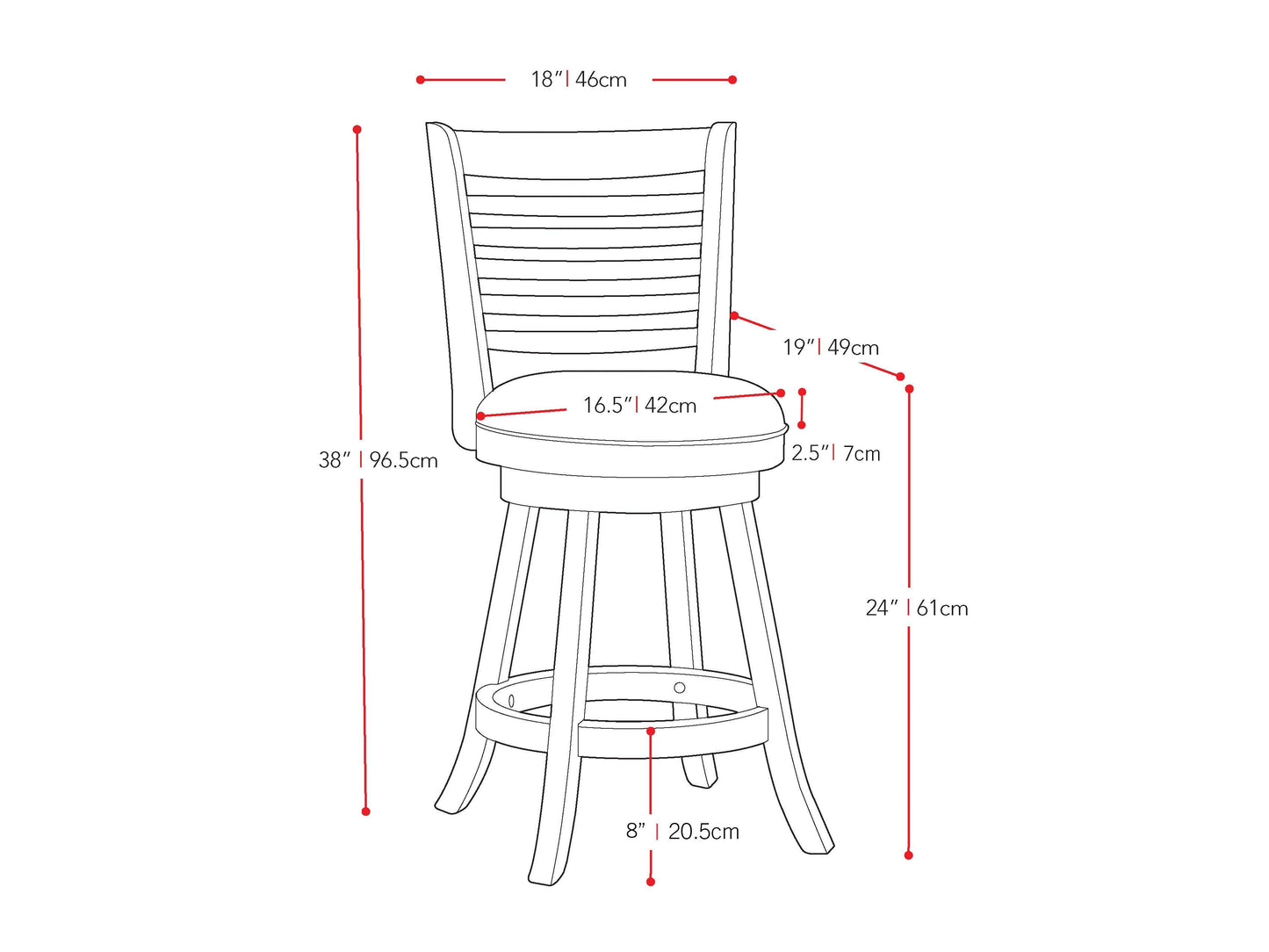 Set of 2 counter height bar stools with sleek black metal frames, cushioned seats in dark grey fabric, and minimalist design perfect for modern kitchens or home bars.