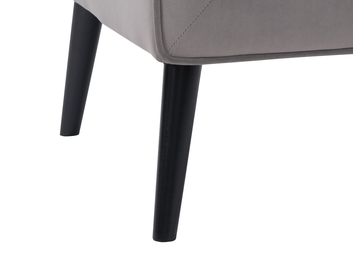 Dove Grey Velvet Accent Chair