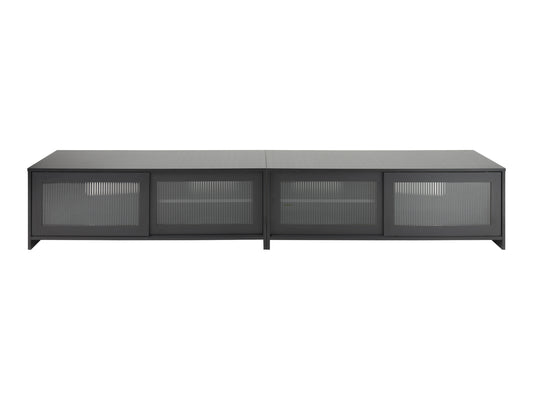 Ellis Fluted Glass Media Console – Double Width