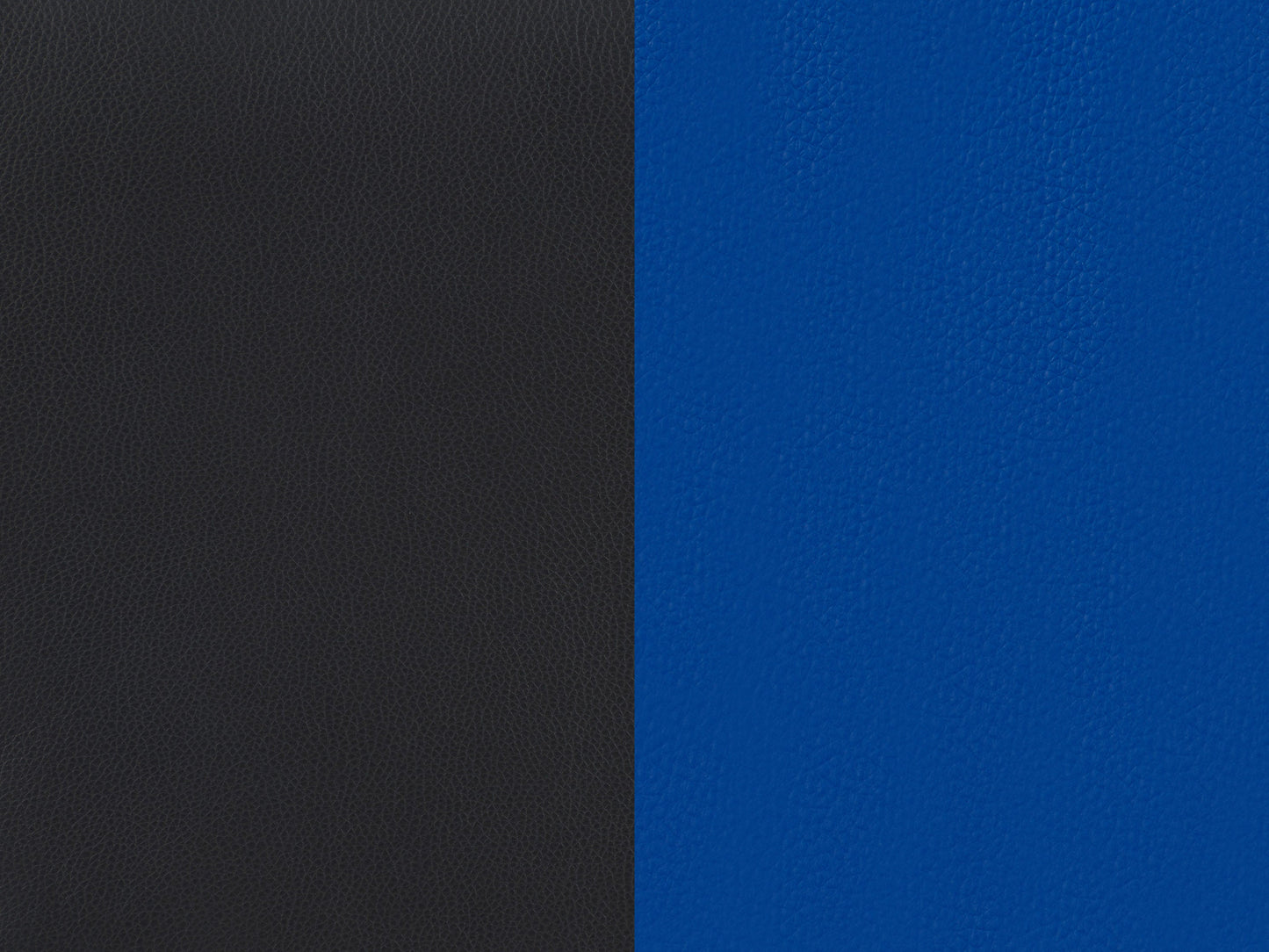 Black and blue reclining gaming chair with ergonomic design, padded armrests, adjustable headrest, lumbar support, and smooth leather finish. Ideal for gamers seeking comfort and style.