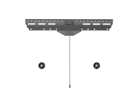 Heavy-duty black TV wall mount for 37" - 80" TVs, featuring a sleek, adjustable arm design, durable metal construction, and easy installation for drywall. Ideal for home or office entertainment setups.