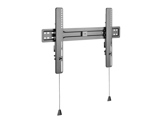 Tilting TV wall mount for 37" - 70" TVs, black metal frame with adjustable tilt mechanism, easy installation, and sturdy construction for secure TV mounting.