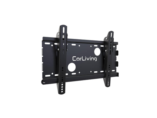 Black adjustable 65 inch TV wall mount with tilt and swivel features, designed for 27 to 65 inch flat-screen TVs, sturdy steel construction, easy installation, and cable management system.