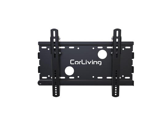 Black adjustable 65 inch TV wall mount with tilt and swivel features, designed for 27 to 65 inch flat-screen TVs, sturdy steel construction, easy installation, and cable management system.