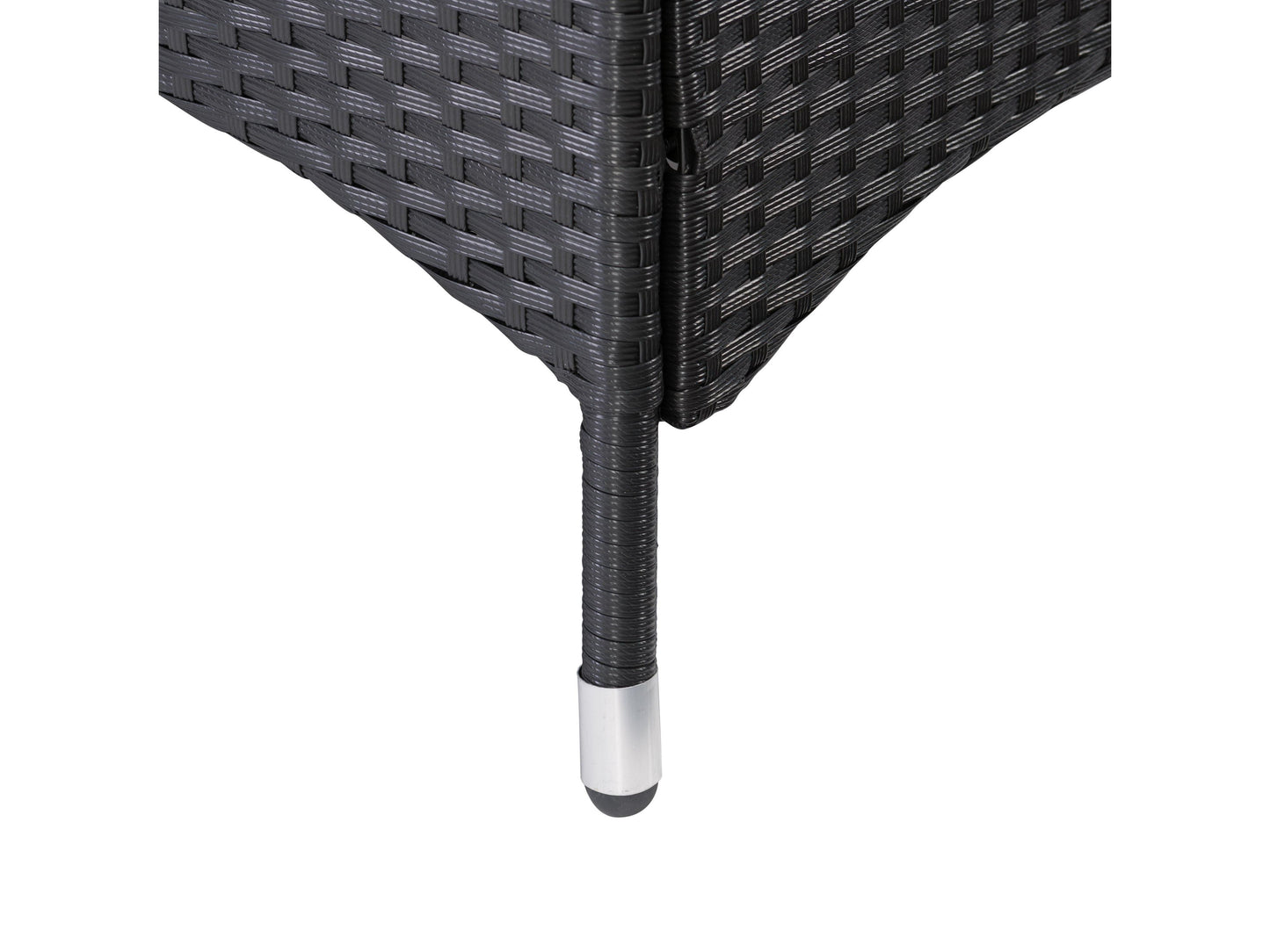 Natural wicker patio armchair set of 2 with beige cushions, featuring a sturdy metal frame, intricate woven design, and curved armrests for outdoor comfort and style.