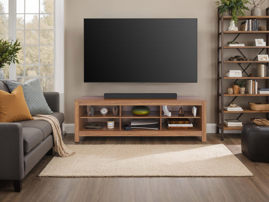 Brown Media Console, TVs up to 85"
