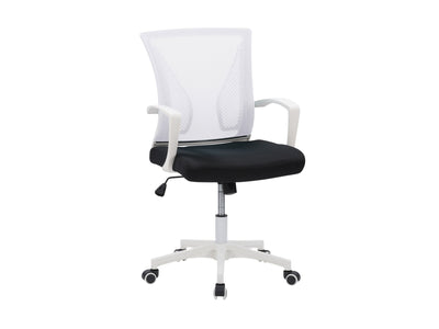 white and black Mesh Task Chair Cooper Collection product image by CorLiving#color_cooper-white-on-white