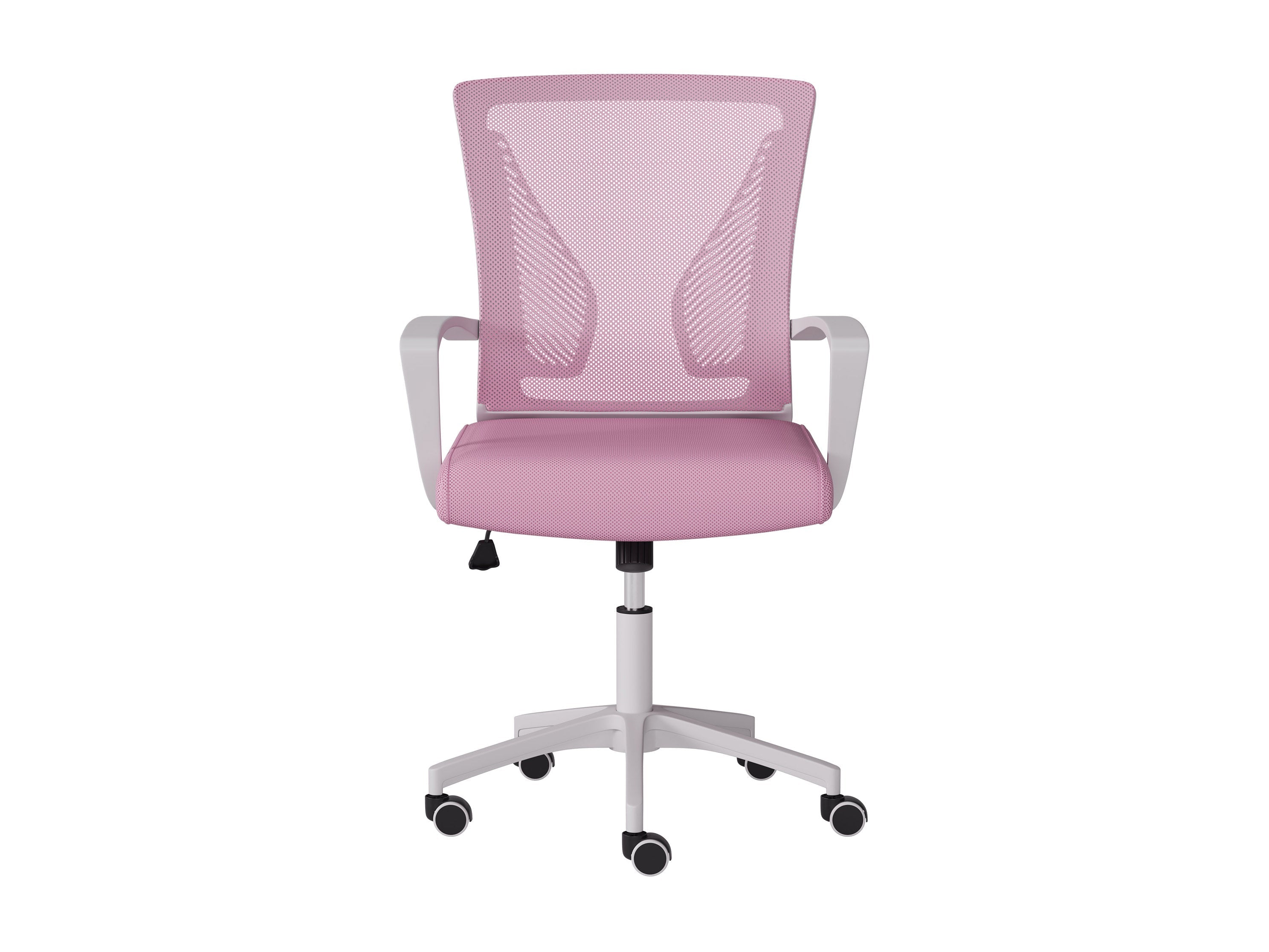Hot Pink Pink Mesh Office Chair Pemberly Row Contemporary Metal