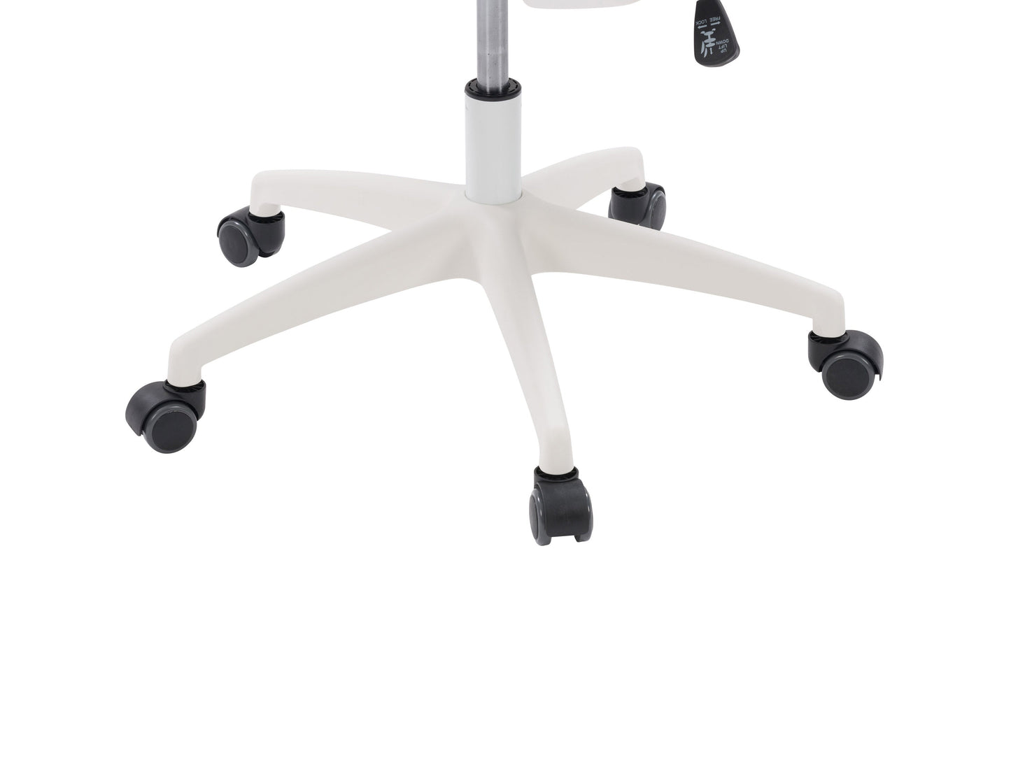Grey and black high back office chair with ergonomic design, mesh backrest, cushioned seat, adjustable armrests, and swivel base. Perfect for home office or workspace, offering comfort and support.