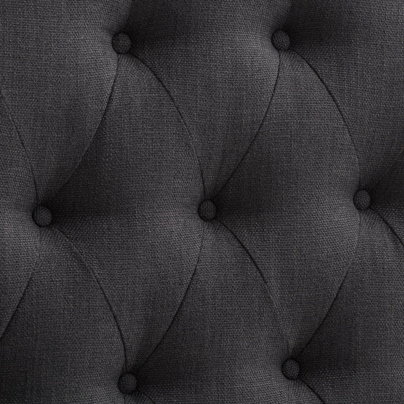 dark grey Diamond Tufted Headboard, Full / Double Calera Collection detail image by CorLiving