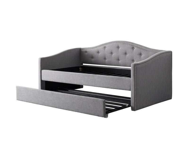 grey Twin Daybed with Trundle Amara Collection product image by CorLiving