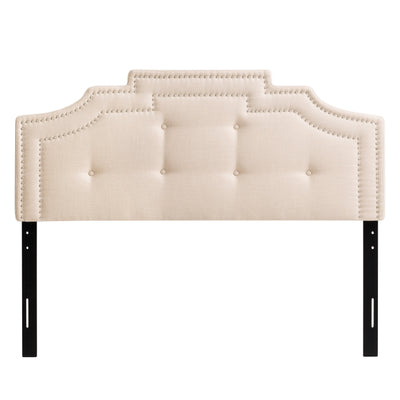 cream Padded Headboard, Queen Aspen Collection product image by CorLiving#color_cream