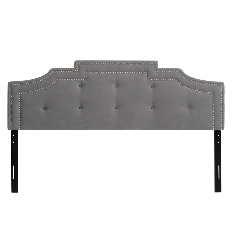 light grey Padded Headboard, King Aspen Collection product image by CorLiving