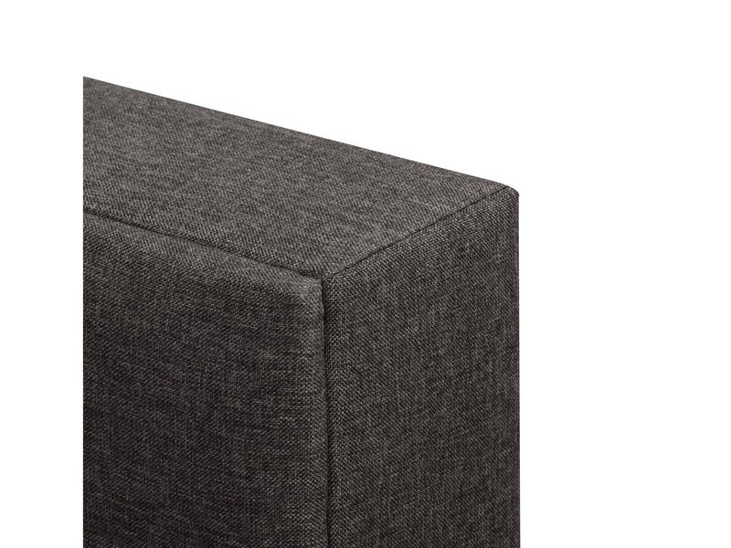 dark grey Upholstered Double / Full Bed Bellevue Collection detail image by CorLiving