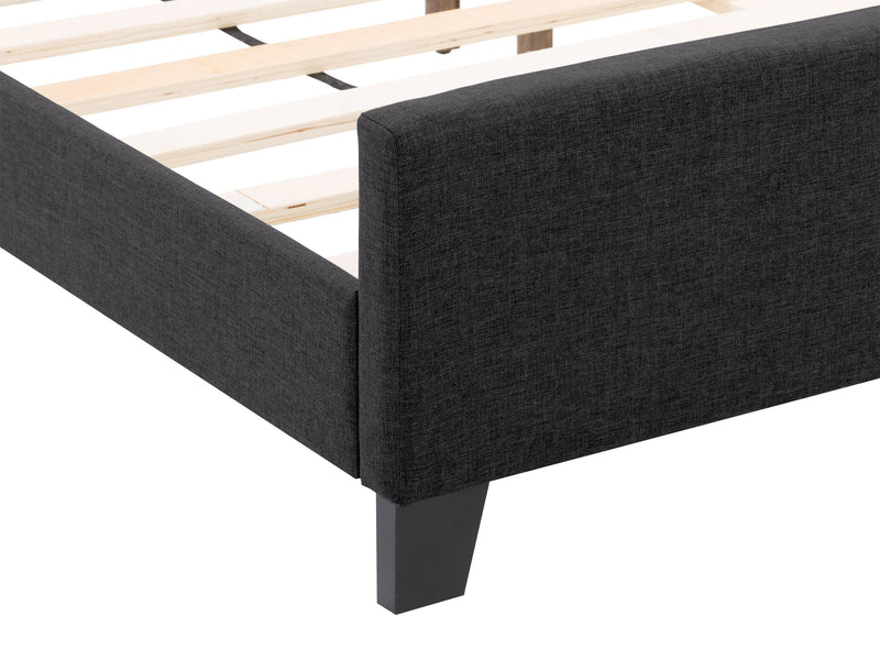 black Queen Panel Bed Ellery Collection detail image by CorLiving