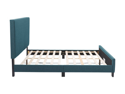 Blue Contemporary Queen Bed Juniper Collection product image by CorLiving#color_juniper-blue