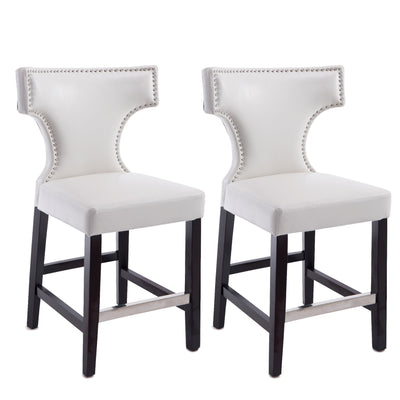 white Counter Height Bar Stools Set of 2 Aiden Collection product image by CorLiving#color_white