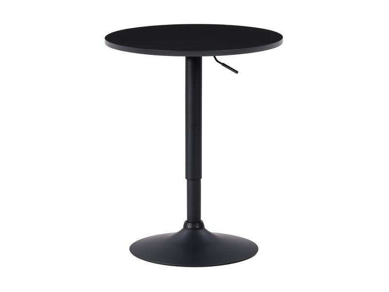 black Adjustable Height Round Bar Table Maya Collection product image by CorLiving