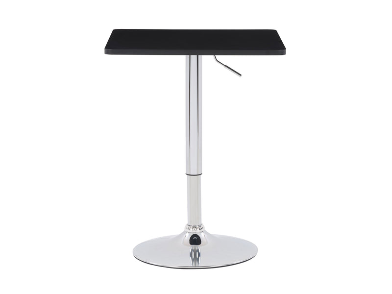 black Adjustable Height Square Bar Table Maya Collection product image by CorLiving