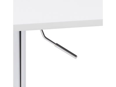 white Adjustable Height Square Bar Table Maya Collection detail image by CorLiving#color_white
