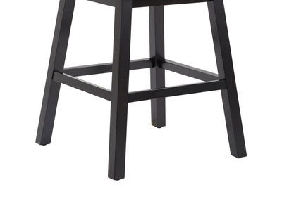 dark grey and dark brown Cushioned Bar Stools Set of 2 Leilani Collection detail image by CorLiving#color_dpt-dark-grey