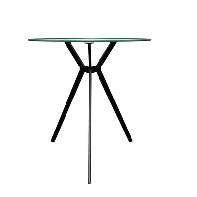 Glass Bistro Table Eliana Collection agumented reality AR image by CorLiving#color_black