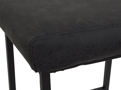 black Backless Bar Stools Set of 2 Milo Collection detail image by CorLiving#color_black