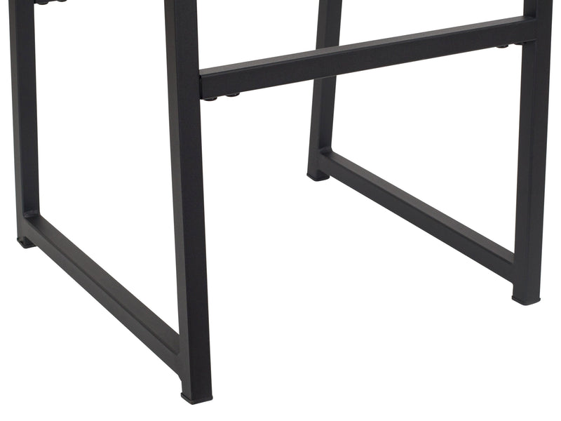 black Backless Bar Stools Set of 2 Milo Collection detail image by CorLiving