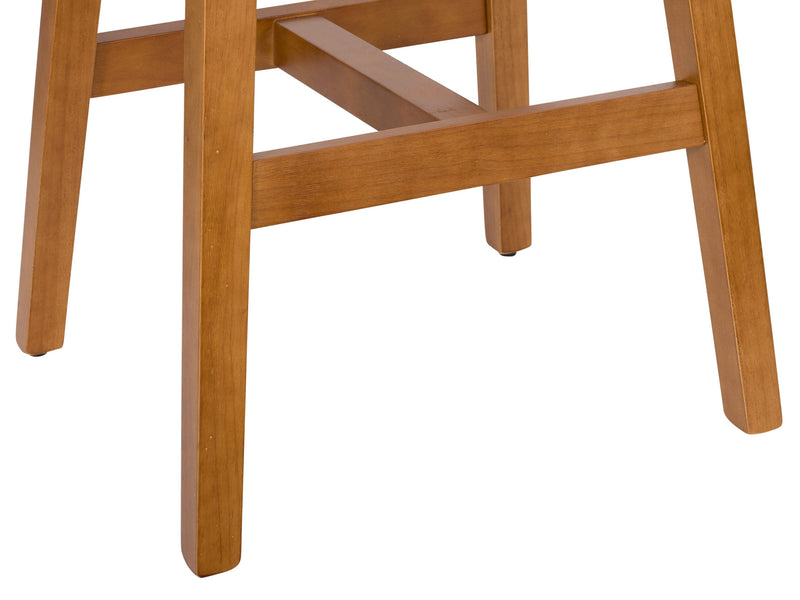 grey Wood Bar Stools Set of 2 Nora Collection detail image by CorLiving