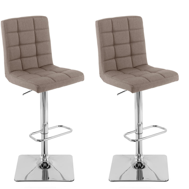 light brown High Back Bar Stools Set of 2 Quinn Collection product image by CorLiving