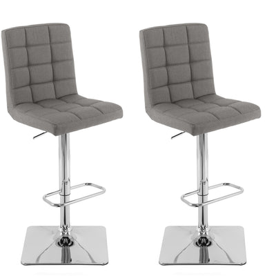 medium grey High Back Bar Stools Set of 2 Quinn Collection product image by CorLiving#color_medium-grey