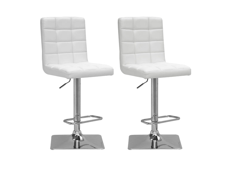 white High Back Bar Stools Set of 2 Xavier Collection product image by CorLiving