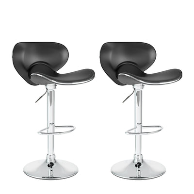 black Bar Stools with Backs Set of 2 Marcus Collection product image by CorLiving#color_black