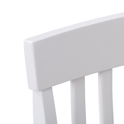 White Wooden Chairs, Set of 2 Michigan Collection detail image by CorLiving#color_white