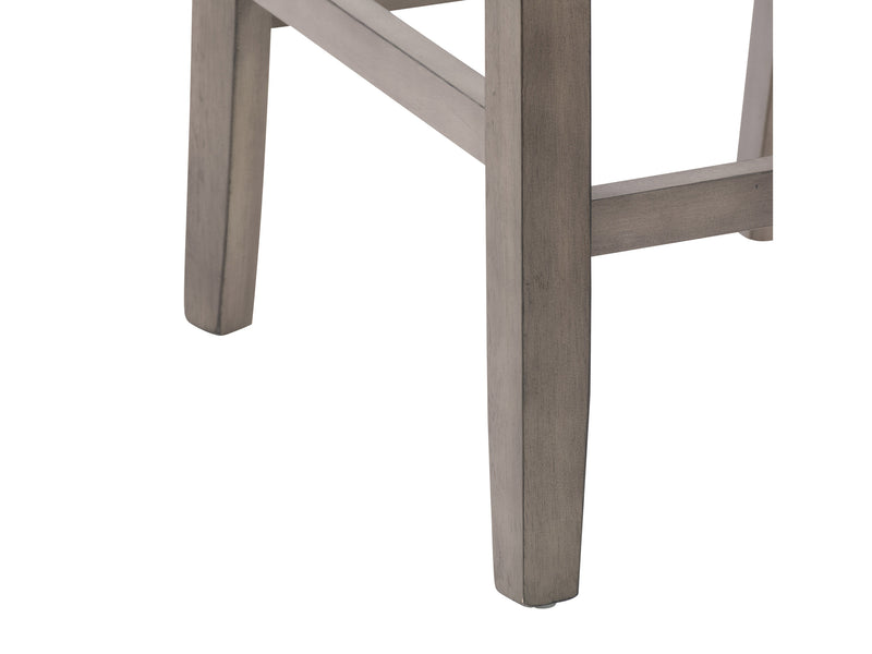 washed grey Counter Height Dining Chairs, Set of 2 Tuscany Collection detail image by CorLiving