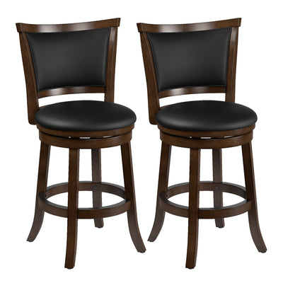 brown Counter Height Bar Stools Set of 2 Wesley Collection product image by CorLiving#color_brown
