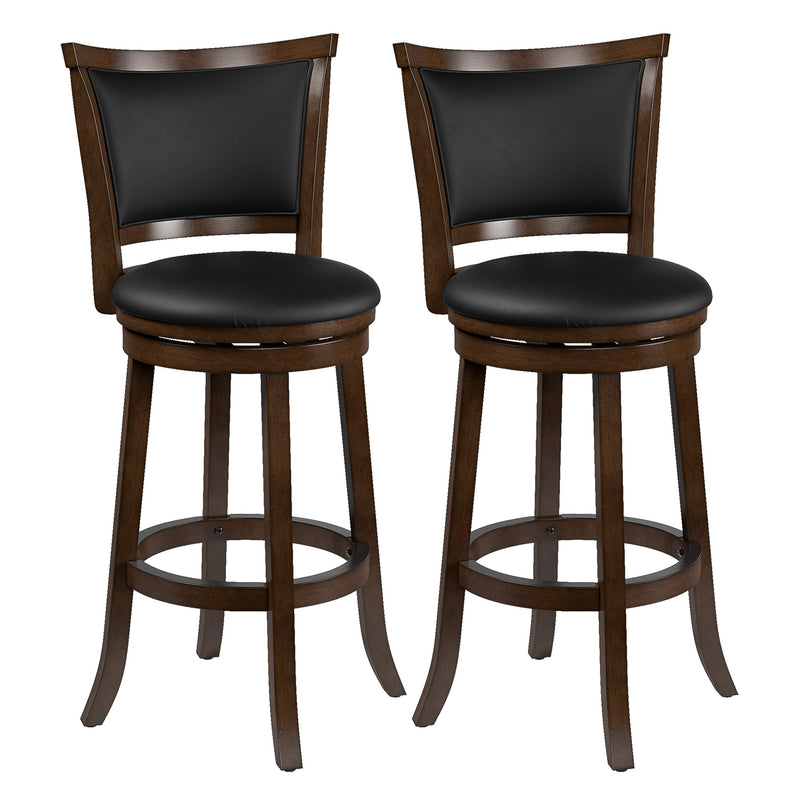 black Bar Height Bar Stools Set of 2 Wesley Collection product image by CorLiving