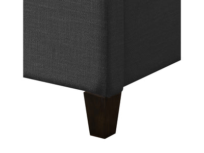 dark grey Upholstered Queen Bed Florence Collection detail image by CorLiving#color_dark-grey