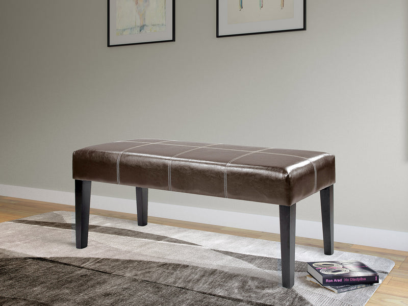 Brown Ottoman Elias Collection lifestyle scene by CorLiving