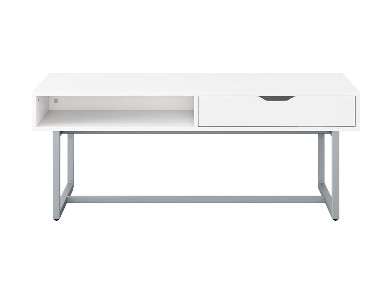 white Modern Rectangular Coffee Table Marley Collection product image by CorLiving