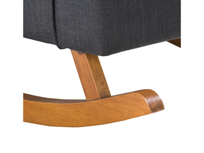 dark grey Modern Rocking Chair Freya Collection detail image by CorLiving#color_freya-dark-grey