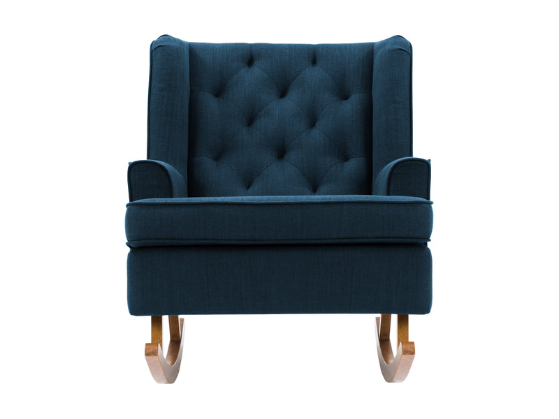 navy blue Modern Rocking Chair Freya Collection product image by CorLiving