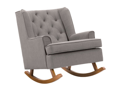light grey Modern Rocking Chair Freya Collection product image by CorLiving#color_freya-light-grey