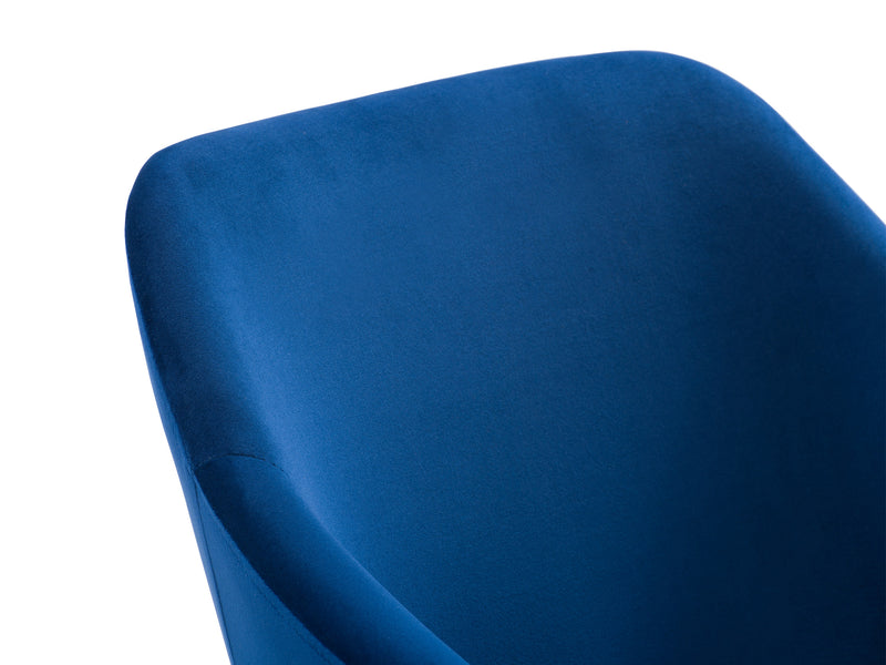 navy blue Velvet Dining Chairs, Set of 2 Alice Collection detail image by CorLiving