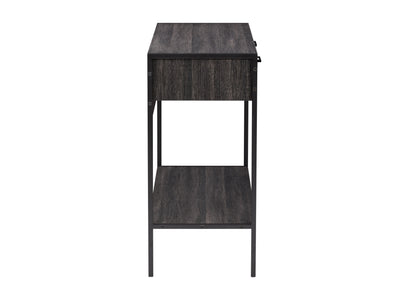 distressed carbon grey black duotone Farmhouse Console Table Joliet Collection product image by CorLiving#color_distressed-carbon-grey-black-duotone
