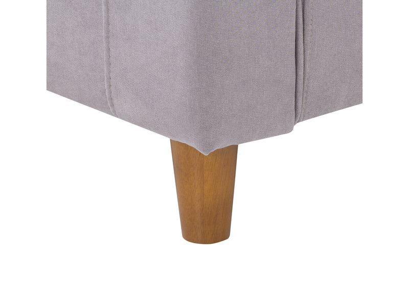 light grey Modern Accent Chair Caroline Collection detail image by CorLiving